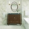 James Martin Vanities 36'' Vanity, Mid Century Walnut w/ 3 CM Parisien Bleu Quartz Top 485-V36-WLT-3PBL - alternate 3